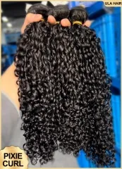 【3PCS Pixie Curl】Ulahair Pixie Curl Bundles 3pcs Human Hair Extension Fast Shipping Hair Weave Sew In ULH245