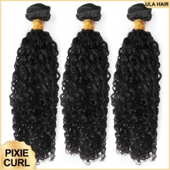 【3PCS Pixie Curl】Ulahair Pixie Curl Bundles 3pcs Human Hair Extension Fast Shipping Hair Weave Sew In ULH245