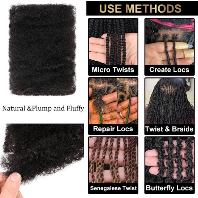 uses of afro kinky hair bulk