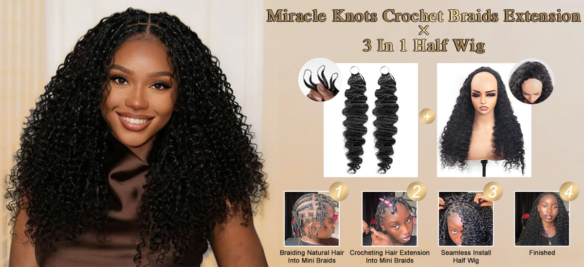 Invisible Feather Crochet Hair