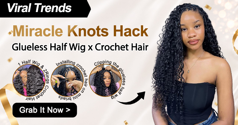 3 IN 1 Half Wig