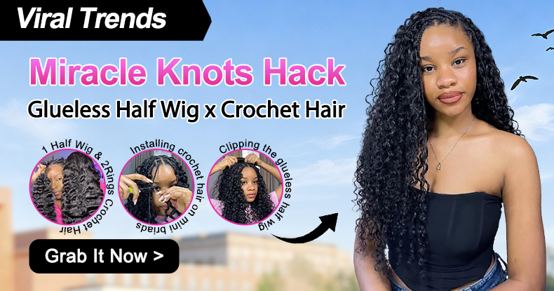 3 IN 1 Half Wig