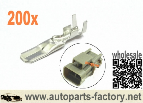 200pcs Male Terminals For Alternator connector fit Bosch - Hitachi - Mitsubishi - Ford - Holden