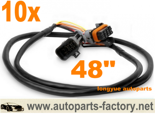 longyue 10pcs LSU4.2 and NTK L2H2 wideband O2 Oxygen Sensor Extension Cable 48"