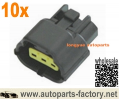 longyue 10kit 3 way female denso plug car connector