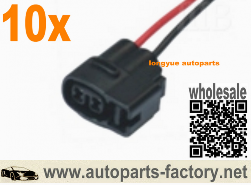 longyue 10pcs 2 polig vehicle Connector Wiring Plugs adapter universal 6"