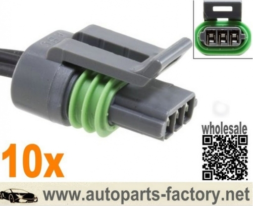 long yue 10pcs 3-way Dodge Oil Pressure Sensor & Switch Repair Connector Pigtail 6"