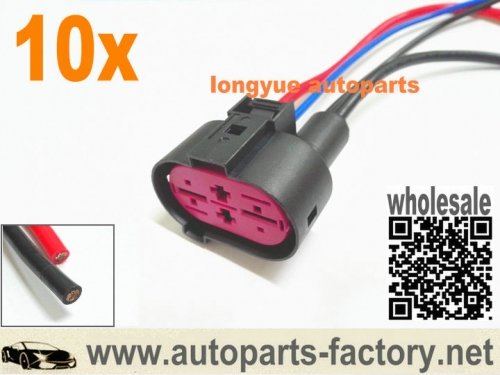 longyue 10pcs AUDI A4 / VW Seat Skoda Wiring Loom Connector Plug Harness Repair 1J0906234 8"