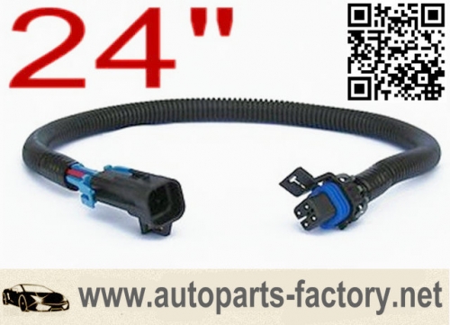 longyue 10pcs O2 Oxygen Sensor Extension Harness Ls1 Ls2 4 Pin Square 24"