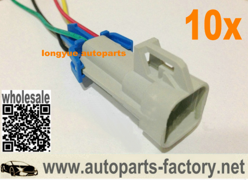 longyue 10pcs Fuel Pump Wiring Harness with Square Connector LS1 OXYGEN SENSOR CONNECTOR PIGTAIL 6"
