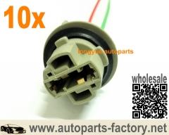 longyue 10pcs 7440 Bulb Socket Brake Turn Signal Light Harness Wire LED Pig Tail Plug 992 T20 6