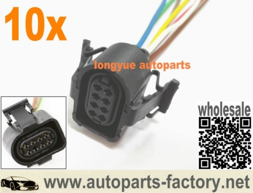 longyue 10pcs 8 way Throttle Body Pigtail 97-01 A4 A6 VW B5 Wiring Plug Connector 8"