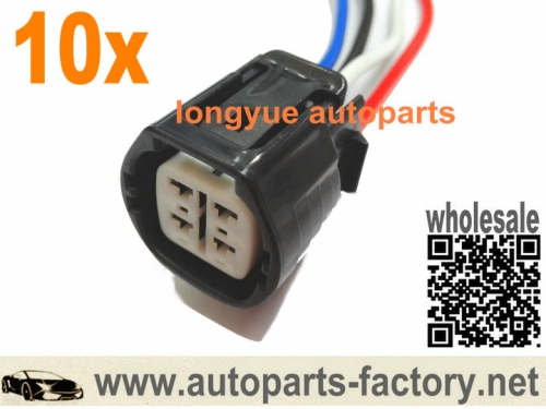 longyue 10pcs Alternator Repair Plug Harness Connector 4-way Pigtail For Nissan Nippon Denso 8"