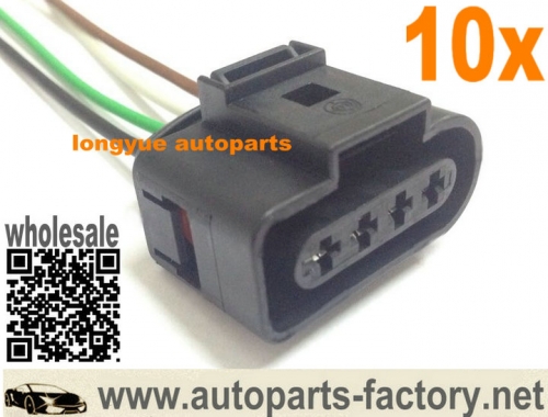 longyue 10pcs Ignition Coil Connector Repair Kit audi A4 A6 VW Harness Plug Wiring 1J0 973 724 1J0973724 6"