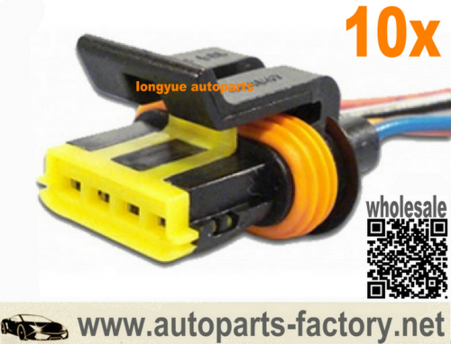longyue 10pcs Connector 4-way Line Injection Actuator For GM VW Fiat ETE7742 TC1016 CIS742 6"