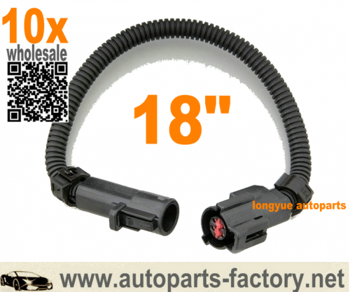 longyue 10pcs Mustang Oxygen O2 Sensor Extension Wire Harness w/ OE Plugs 86-09 18"