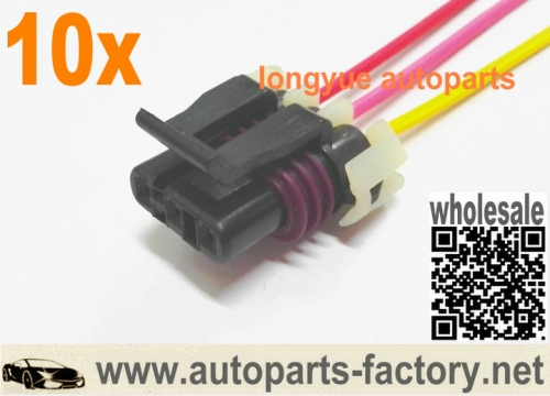 longyue 10pcs Mass Air Flow Sensor MAF Pigtail Harness Connector 94-02 GM LT1 LT4 LS1 12"