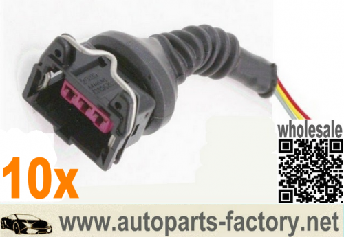 longyue 10pcs MAF Air Flow Sensor Pigtail 98-01 A6 A4 VW Passat V6 Wiring Plug Connector 6"