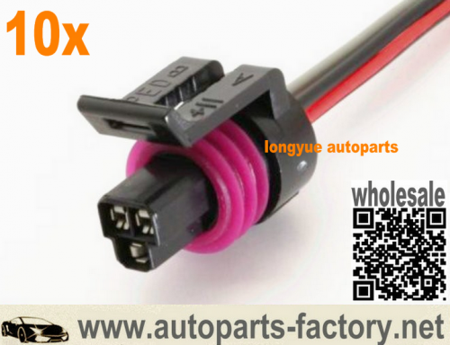 longyue 10pcs LT1 LS1 Universal A/C Air Conditioner High Pressure Switch Wiring Connector Pigtail 8"