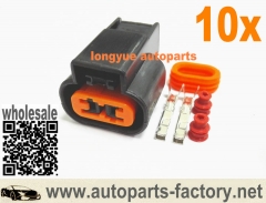 longyue 10kit 2P Connector For Fuel Pump Resistor, EGR Temp Sensor, Windshield Washer Level Sensor