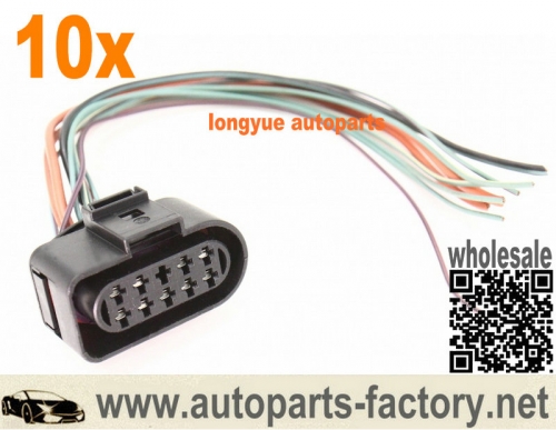 longyue 10pcs Multifunction Switch Pigtail Wiring Plug Connector VW Jetta Rabbit - 1J0 973 735/ 1J0973735 8"