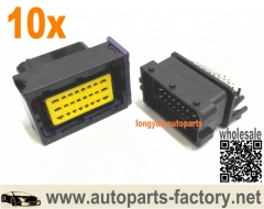 longyue 10kit FCI 24Pins ECU male and female Connectors & Pins Black