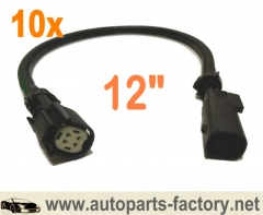 longyue 10pcs O2 Wire Harness Extension 2011-2014 Mustang 3.7l V6/GT And 5.0l V8 12