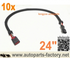 longyue 10pcs Mustang/Mazda Mass Air Flow MAF Sensor Extension Harness 24