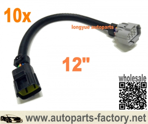 longyue 10pcs NTK LZA03 to NTK 24300 Lambda O2 Sensor Adapter Wiring Harness 12"
