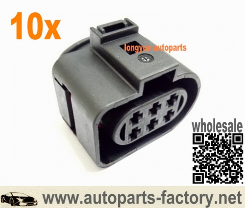 longyue 10kit LSU 4.2 sensor connector for VW 1J0973733 6-way 350 Plug wiring harness 1J0 973 733