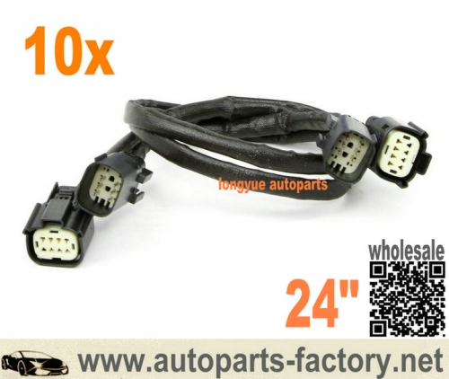 longyue 10pcs Front O2 Sensor Wire Harness Extension 24" 2011-14 Ford Mustang V6 3.7L- - S197