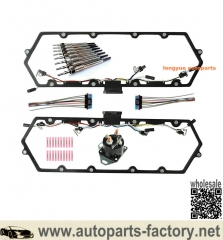 longyue 97-03 Ford 7.3L Valve Cover Gasket With Harness, Glow Plug Controller & Glow Plug Set-FREE SHIPPING is available