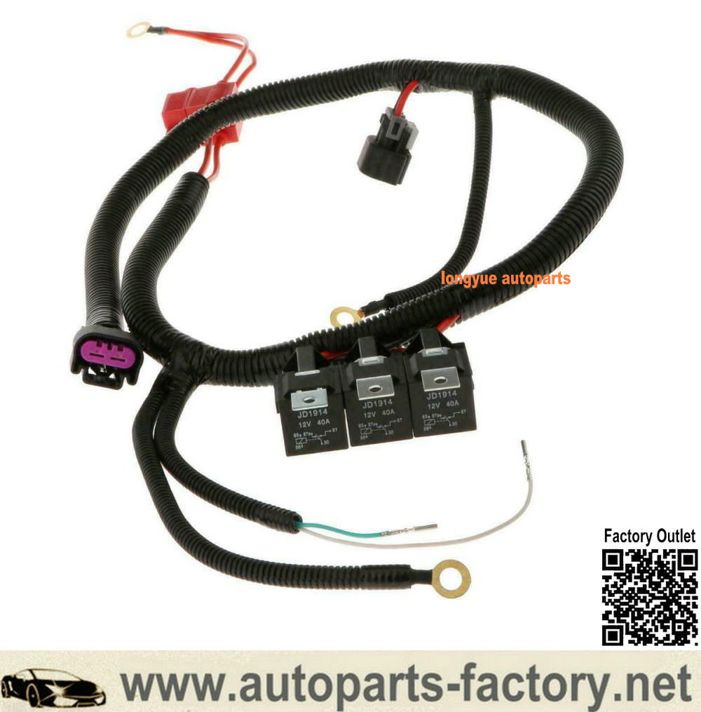 Dual Electric Fan Upgrade Wiring Harness For GM 99-06 ECU 7L5533A226T