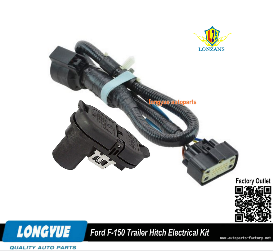 9L3Z-15A416-A Trailer Tow Hitch Wiring Harness - Perfect Fit For 2009-2014 Ford F-150 Models (No Reverse Sensor Needed)