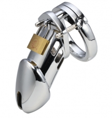 Metal male chastity device