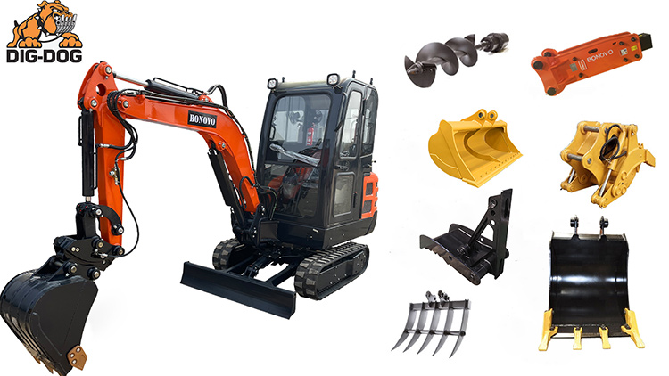 Mini Excavator meet CE/EPA/EURO 5 emission chinese mini digger Suitable