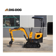 Мини-экскаватор DIG-DOG DG10, 1 тонна, китайский мини-экскаватор с поворотной стрелой для строительства садовой фермы