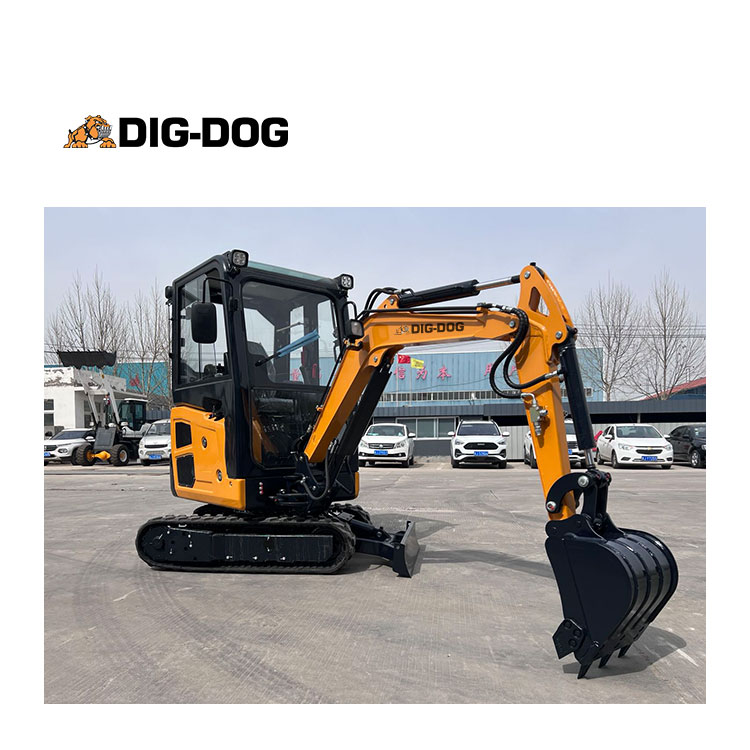 DIGDOG, retroexcavadora micro excavadora de calidad confiable DG18, miniexcavadora de 1,8 toneladas con cubo CE/EPA
