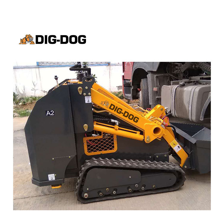DIG DOG mini skid steer loader DSL30C stand on skid steer with tracks Crawler Loader