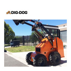DIG-DOG DSL30 small skid steer front end loader with bucket mini skid steer loader attachment