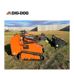 DIG DOG mini skid steer loader DSL30C stand on skid steer with tracks Crawler Loader