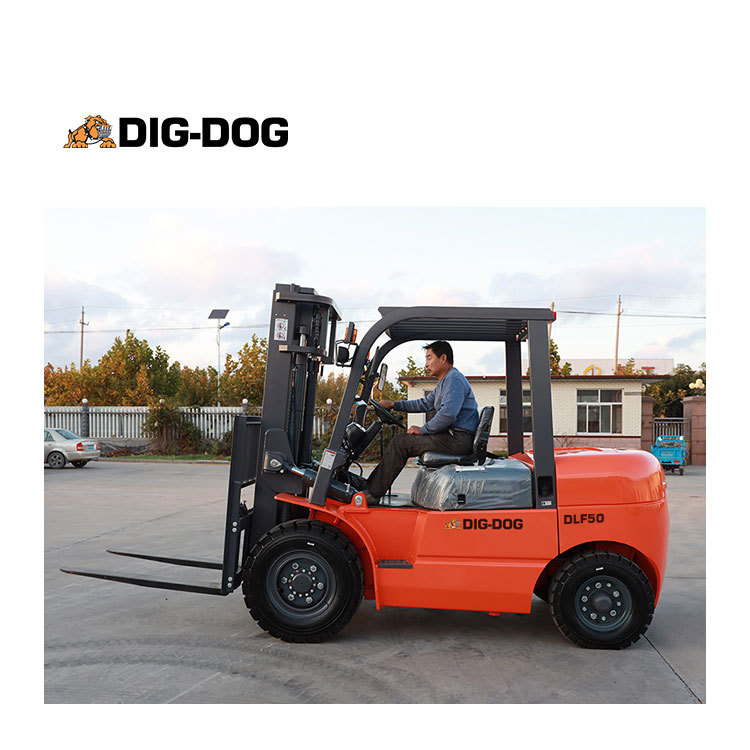 Дизельный вилочный погрузчик DIG-DOG DFL50 5 тонн Бензиновые вилочные погрузчики Лидер продаж