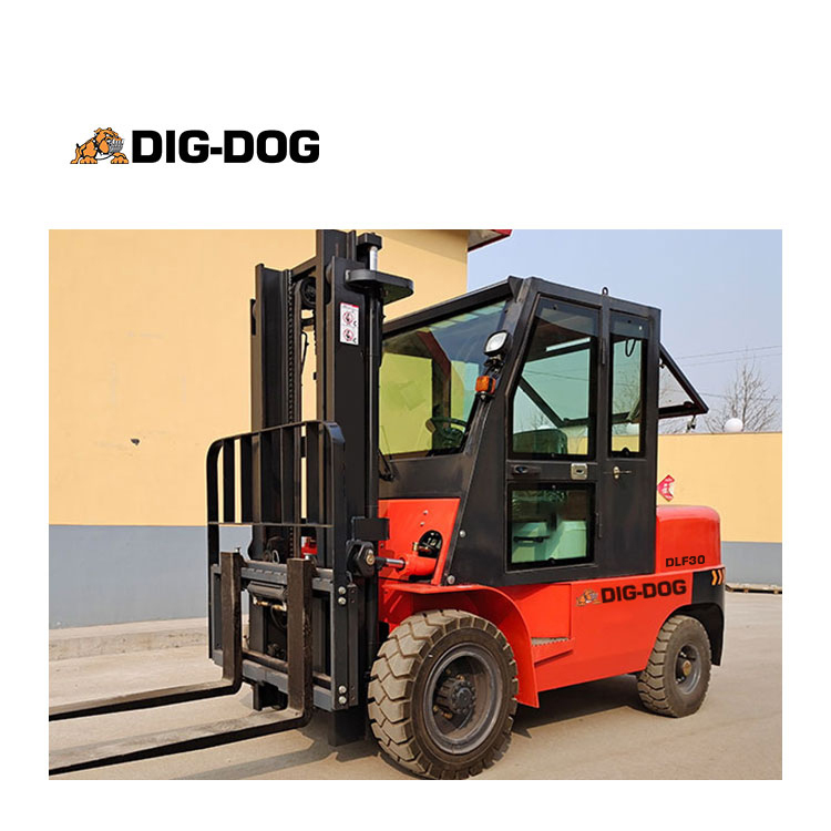 DIG-DOG DFL30 4 Wheel Drive montacargas 3 тонны 3,5 тонны Многофункциональный вилочный погрузчик ATV Дизельный вездеходный вилочный погрузчик Цена