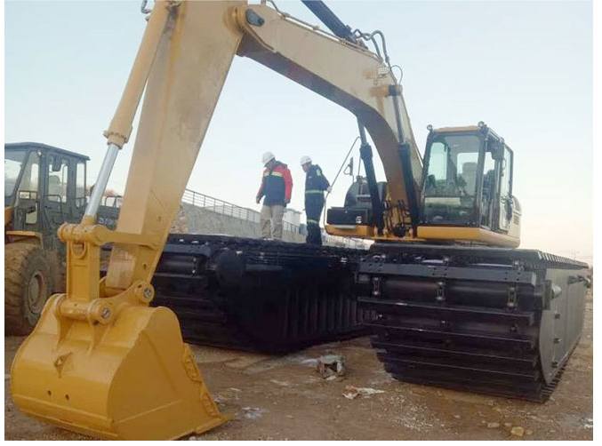 Amphibious Pontoon Excavator | function and working conditions