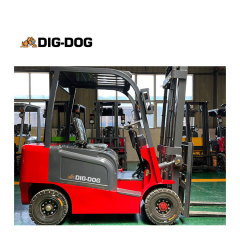 DIG DOG Factory Direct Sale High Reach Mini Electric Forklift Truck 1 ton with Multifunctional Attachment