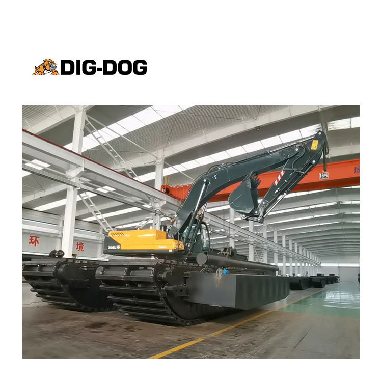 DIG DOG High Quality Amphibious Excavator dredger pontoon Undercarriage Swamp Amphibious Pontoon