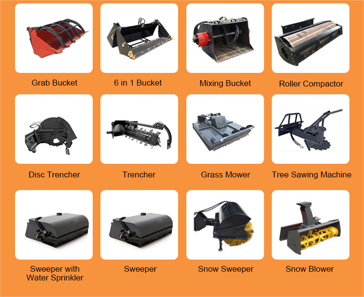 attachments for mini backhoe loader 