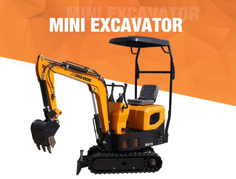 1 Ton Mini Trackhoe For Sale | DIG-DOG Small Digger Price