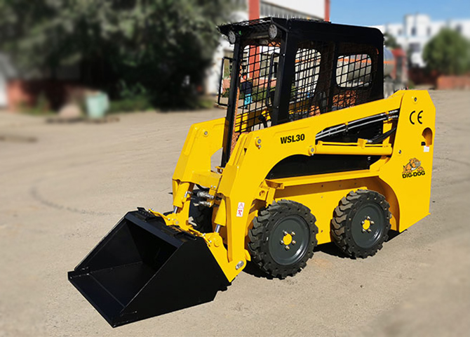 DIG-DOG Launched New Compact Wheel Skid Steer Loader WSL30