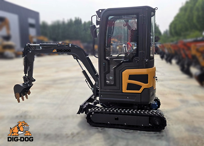 DIG-DOG DG15 1.5 ton mini excavator with cabin